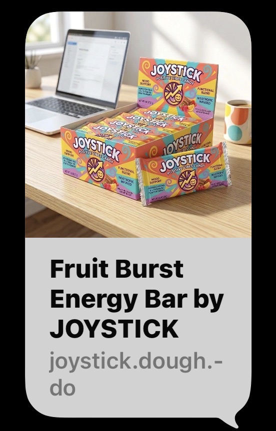 JOYSTICK Nootropic Energy Bar Box Display