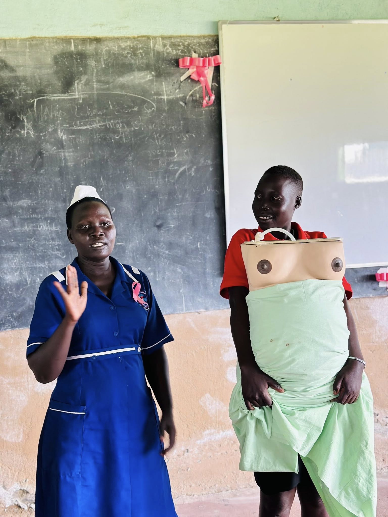 Students learning clinical examination techniques