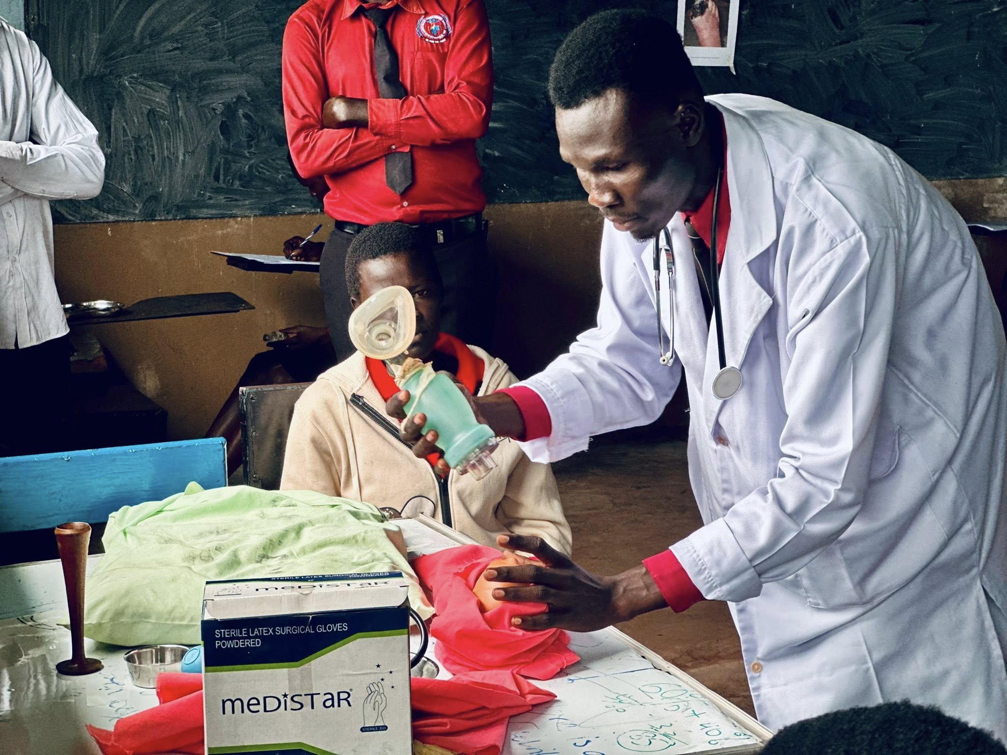 Female graduate speaking at podium
