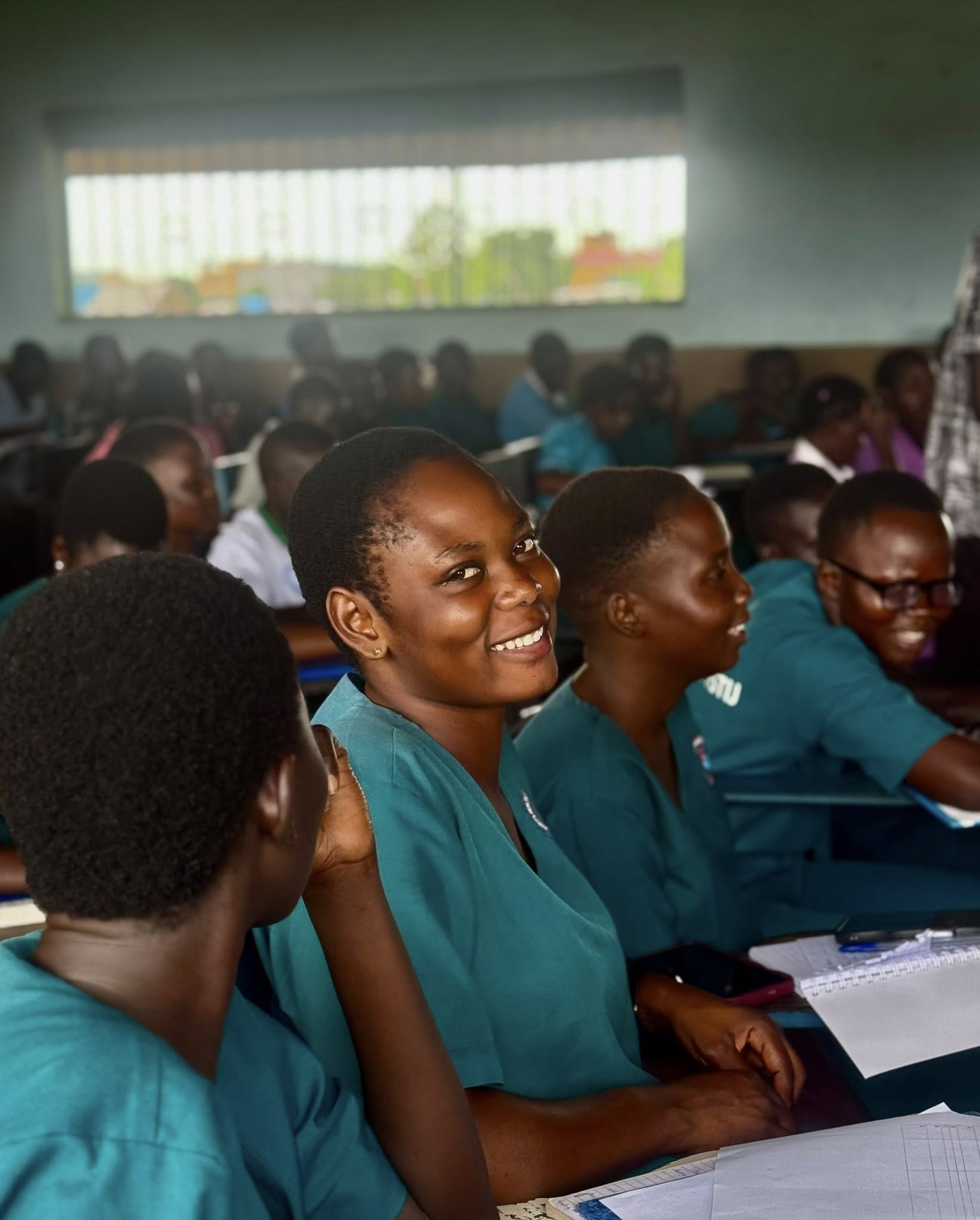 Public health students in classroom