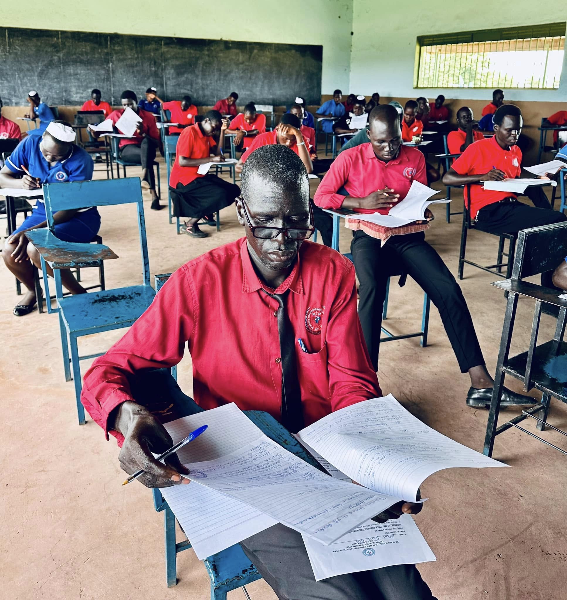 Health science students in classroom session