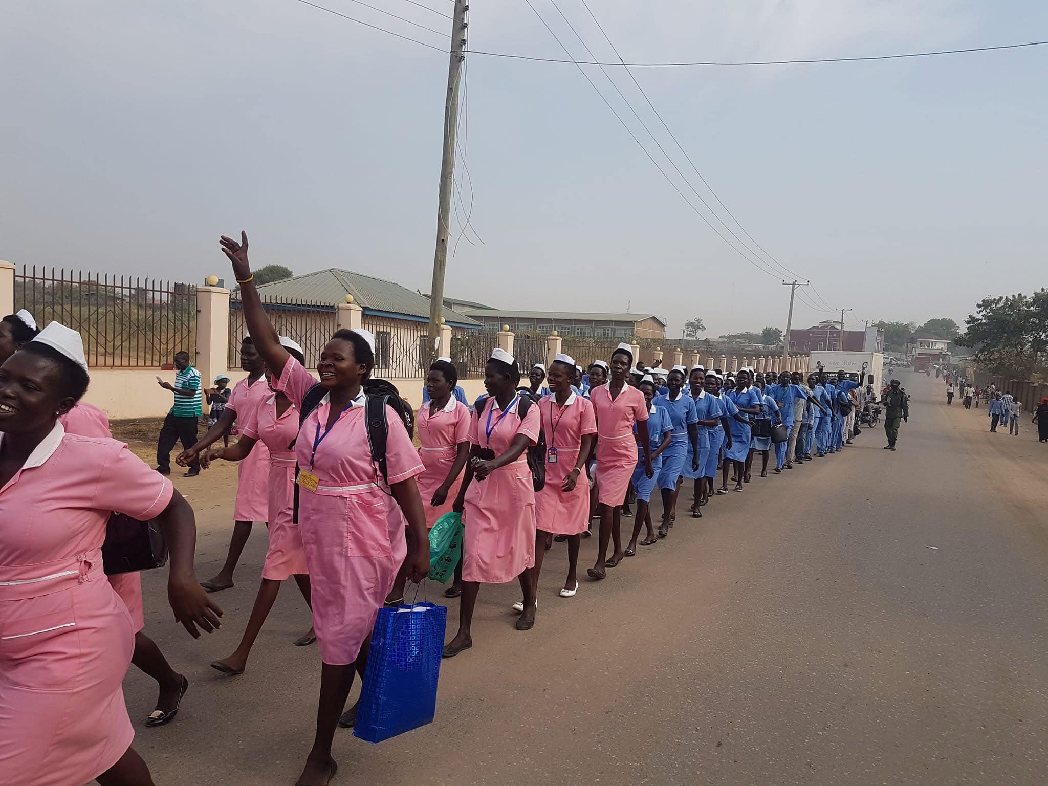 Clinical medicine students group photo with stethoscopes