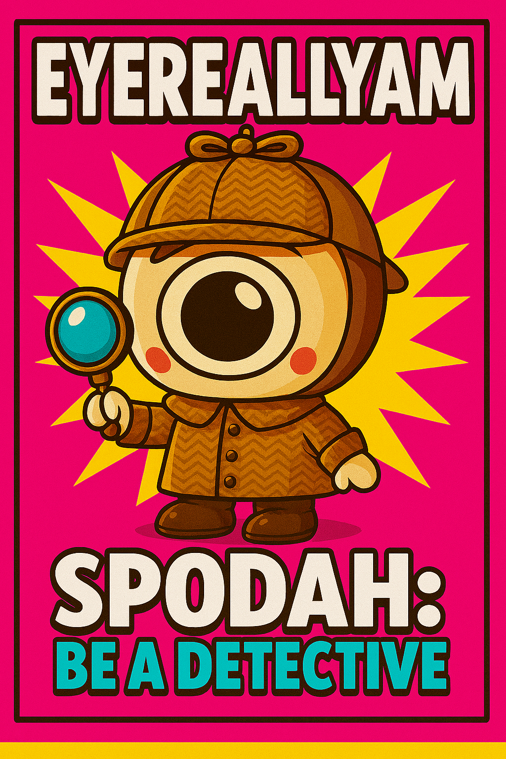 Spodah: Be a Detective - Laminated Backstage Pass Card