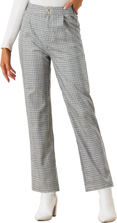 Plaid Pants (Black/Gray) — The backbone of the whole look. A classic black-and-gray check that reads more "old money professor" than "school uniform," with a straight-leg fit that works tucked or untucked.