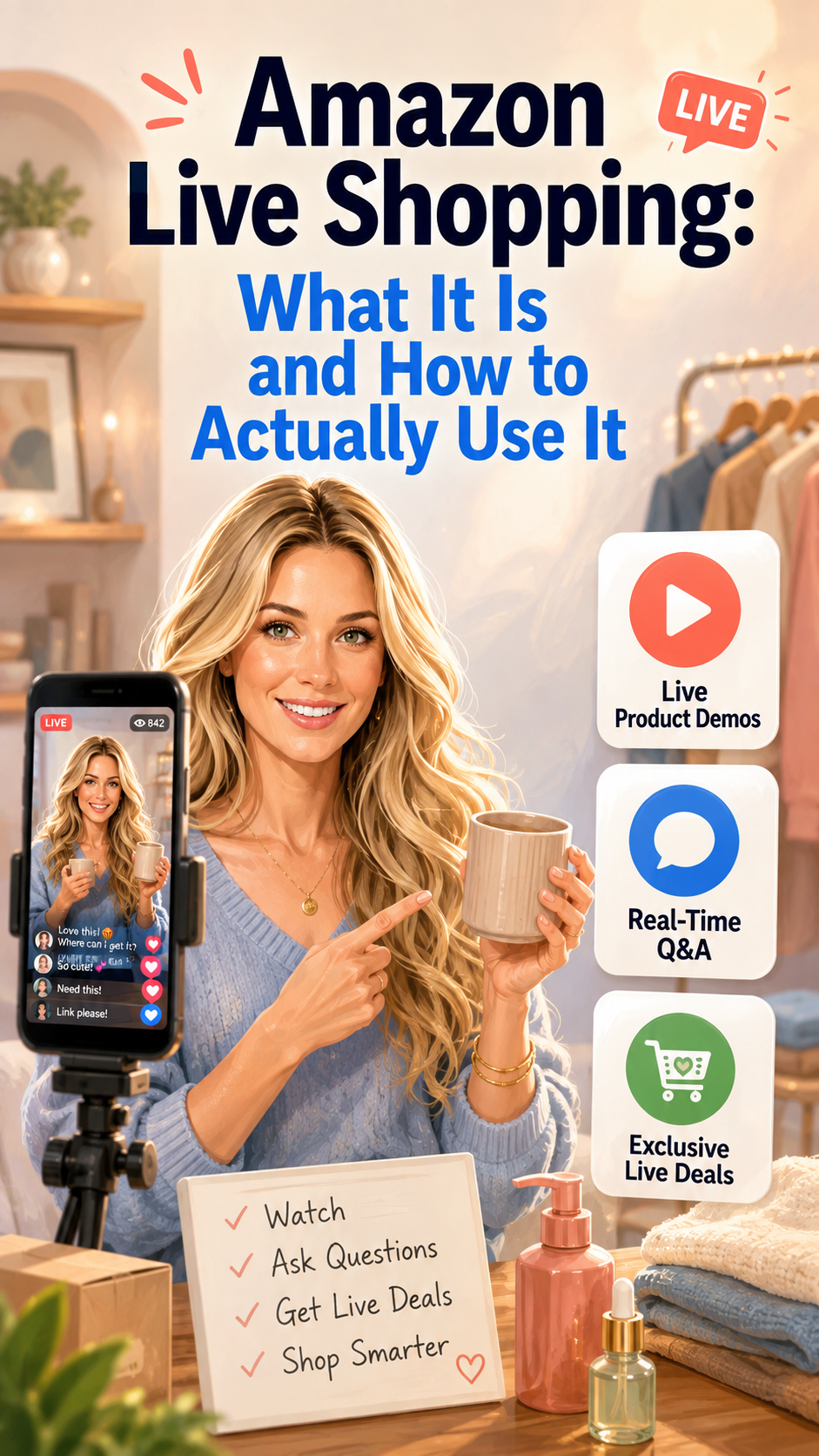 Amazon Live Shopping: What It Is and How to Actually Use It | Jersey Girl Glam