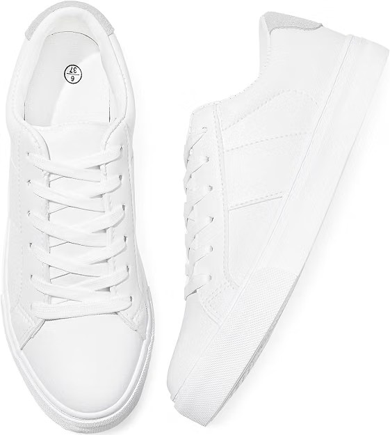 Adokoo Lace Up Sneakers (White) — Clean, simple, the shoe that goes with literally everything else you own. No break-in period, no second-guessing — just the pair you reach for on autopilot.