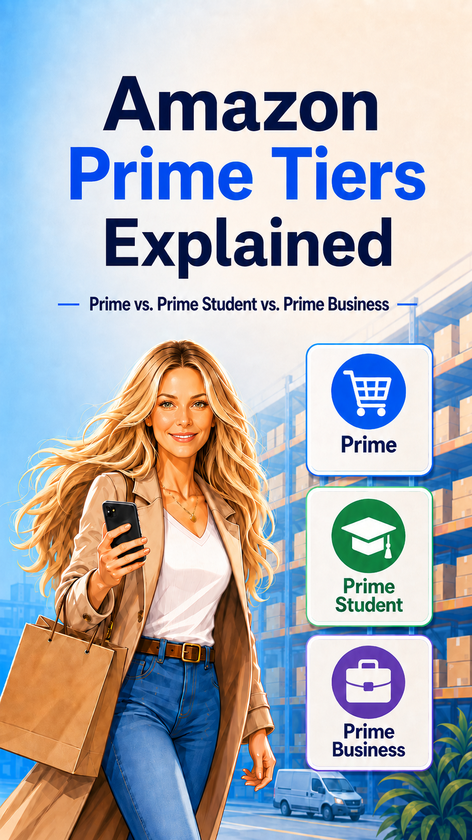 Amazon Prime Tiers Explained: Prime vs. Prime Student vs. Prime Business | Jersey Girl Glam
