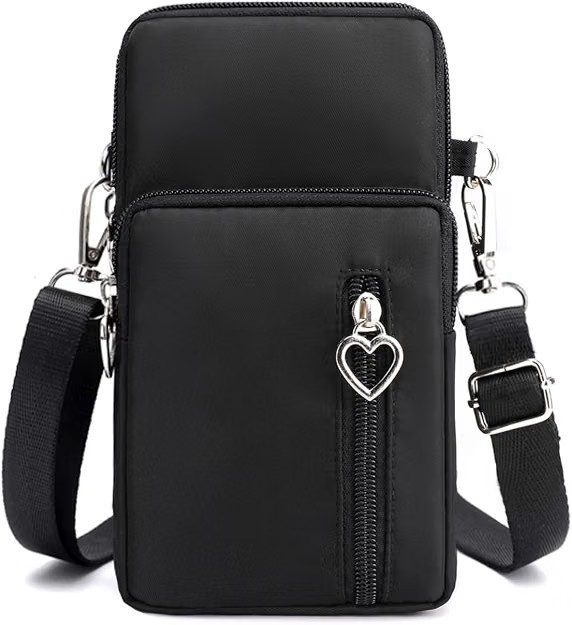 Janks Small Crossbody Bag (Black) — Small, structured, hands-free. The size that holds a phone, a card, and nothing else — exactly what you want when you're navigating a crowd and don't want to be managing a bigger bag all day.