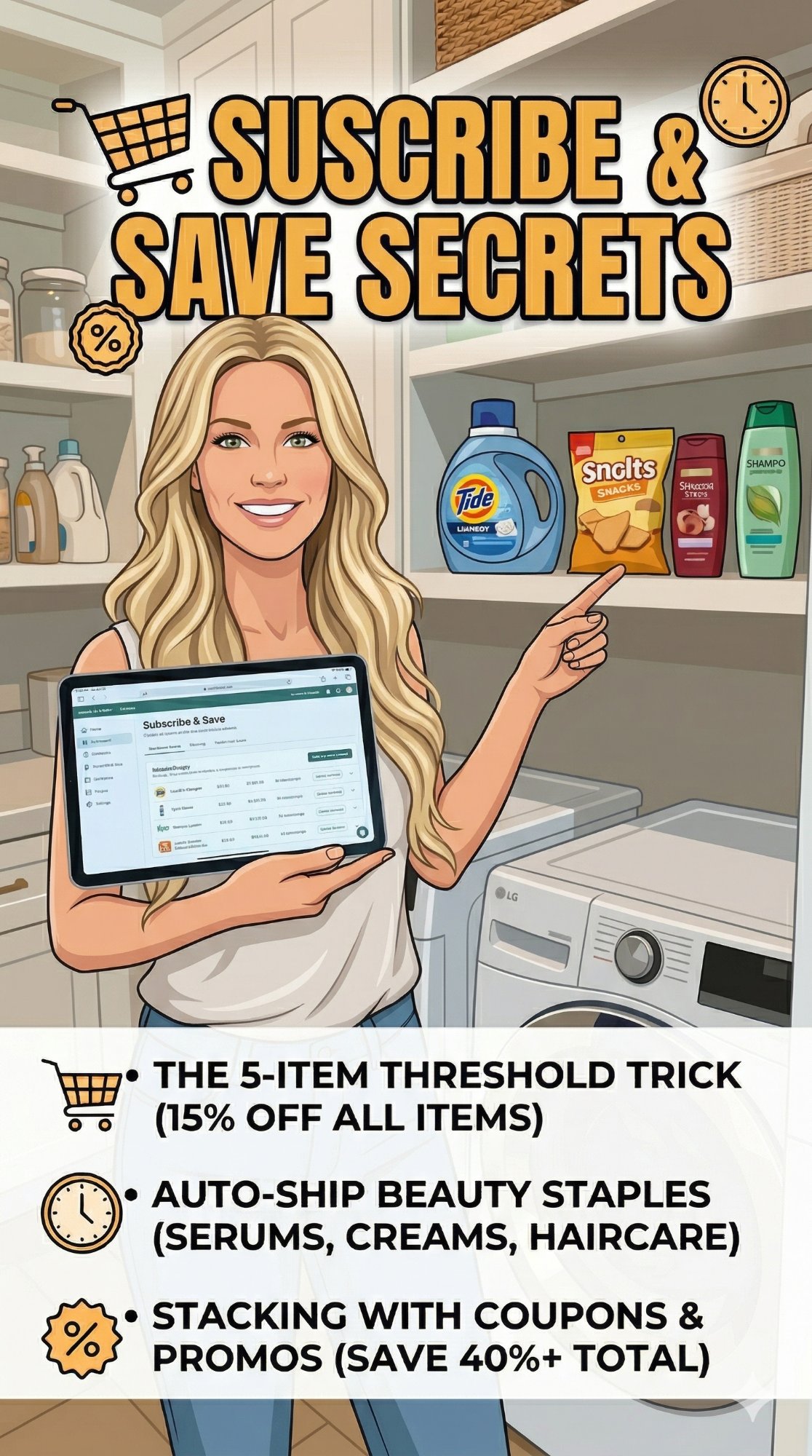 Subscribe & Save Secrets: How to Hit 15% Off Everything | Jersey Girl Glam