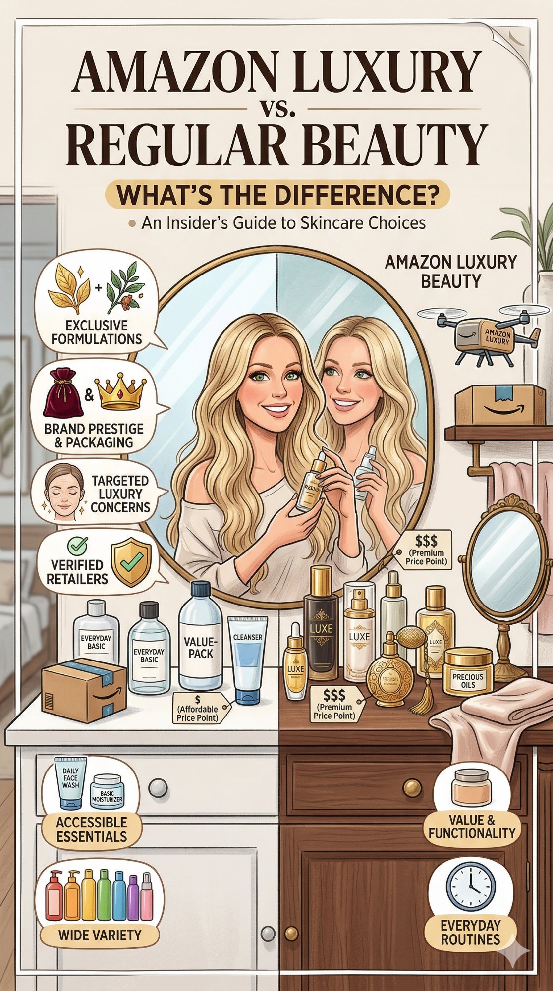 Amazon Luxury Beauty vs Regular Beauty: What's the Difference | Jersey Girl Glam