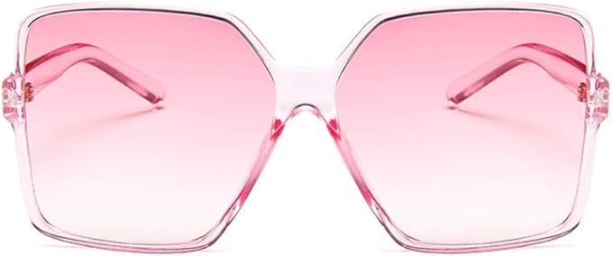 Dollger Oversized Pink Sunglasses — Oversized pink tinted fashion sunglasses.
