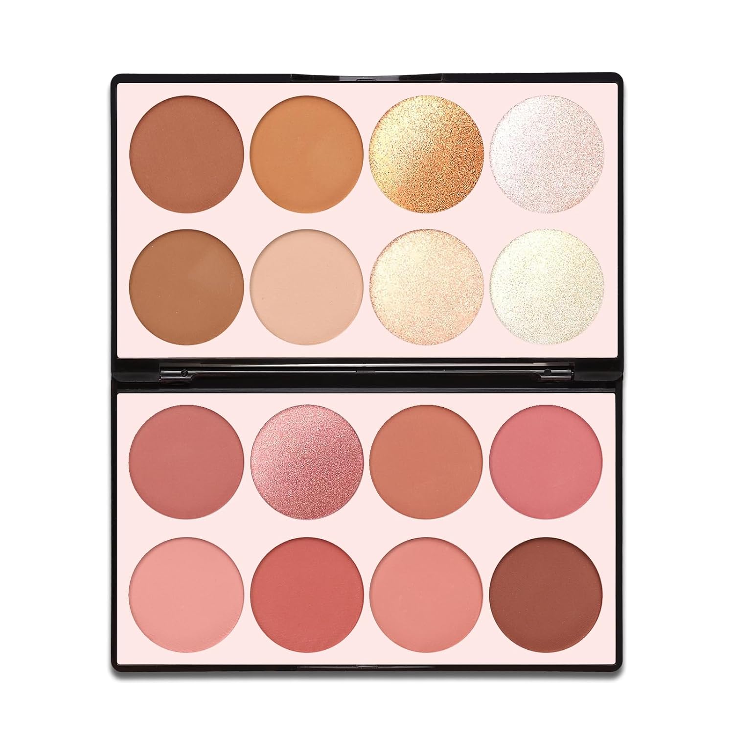 Contour Blush Highlight Palette — All-in-one contour, blush, and highlighter makeup palette.