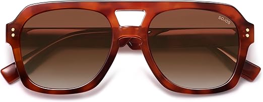 SOJOS Polarized Tortoise Aviator Sunglasses — Polarized tortoise aviator sunglasses.