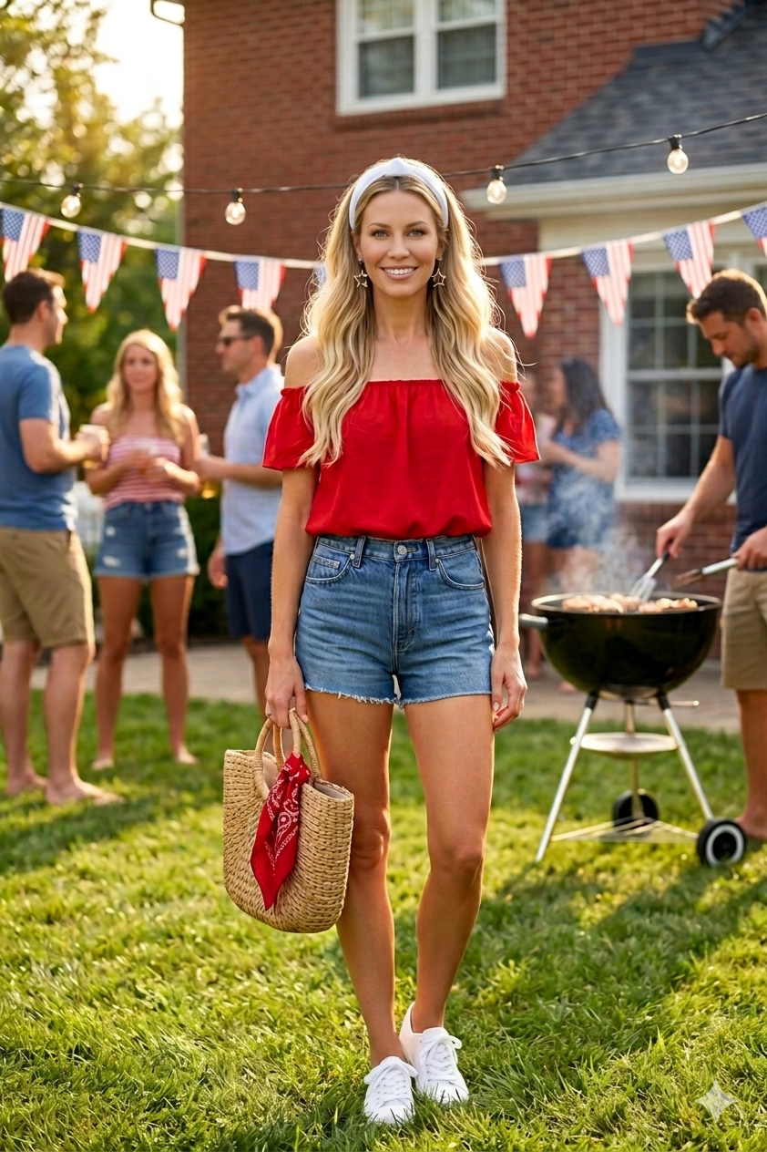 The Independence Day BBQ Edit: Red, White & Actually Cute — Fashion outfit ideas | Jersey Girl Glam