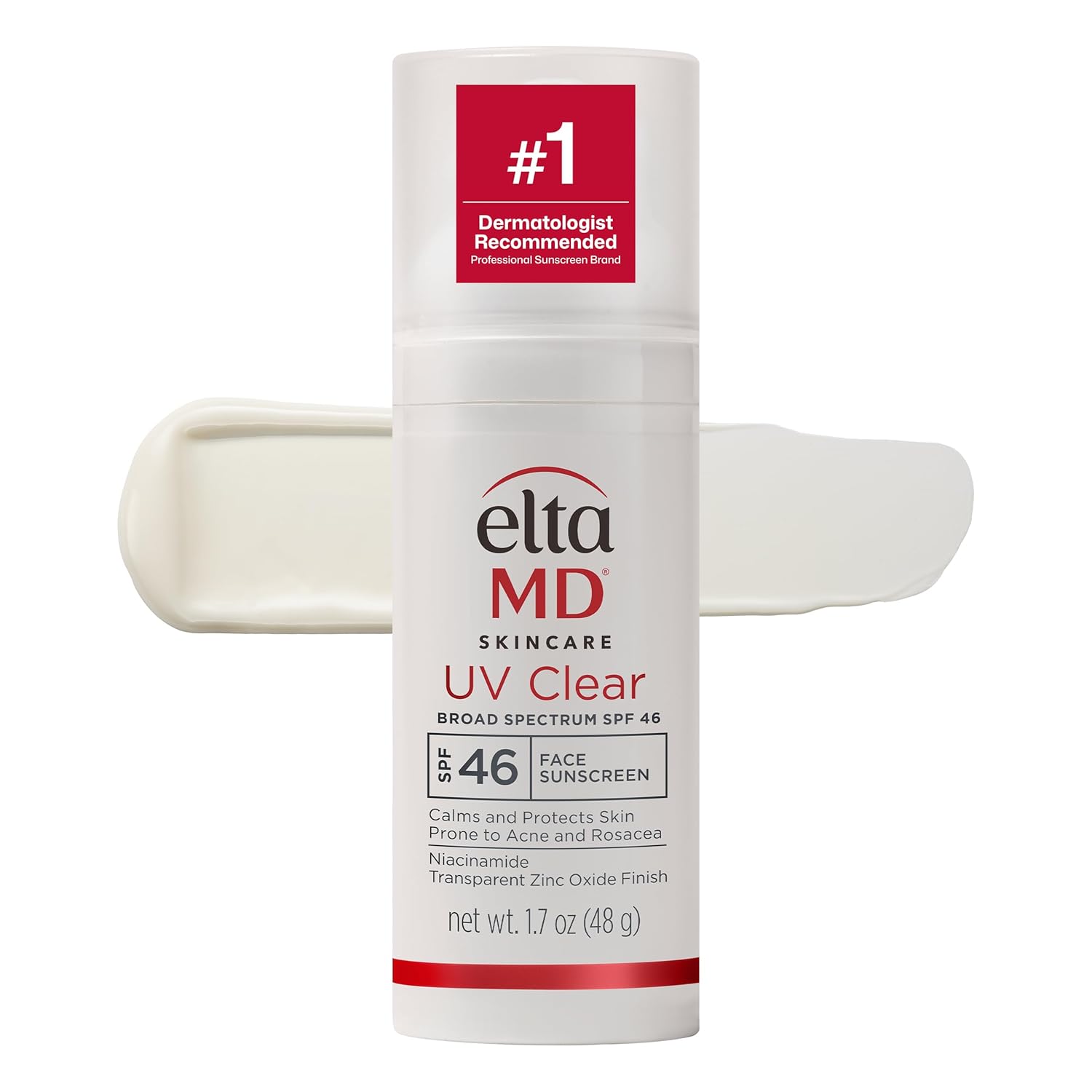 EltaMD UV Clear Face Sunscreen SPF 46 — Mineral-based SPF 46 face sunscreen, dermatologist recommended.