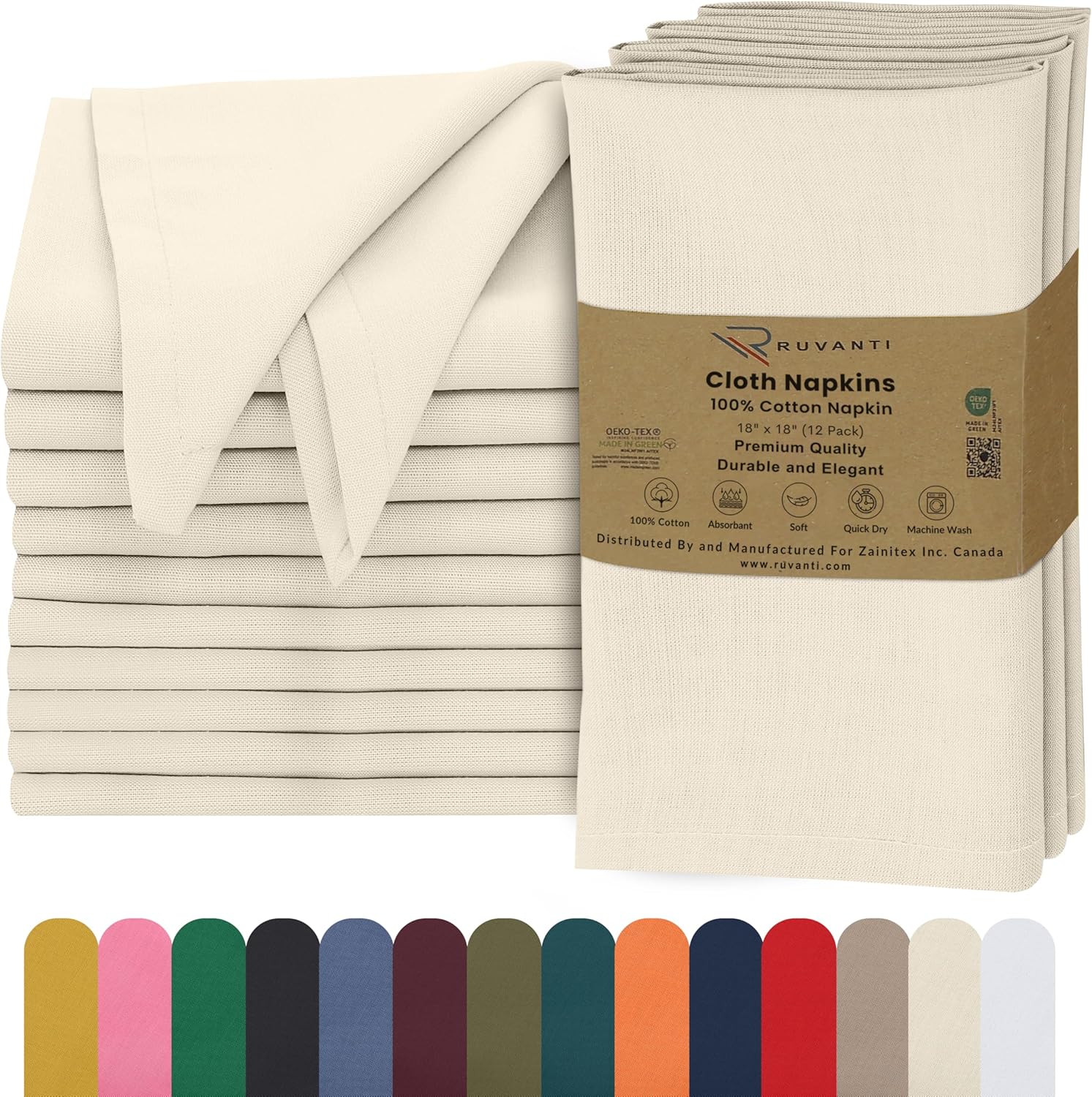 Ruvanti Cotton Cloth Napkins