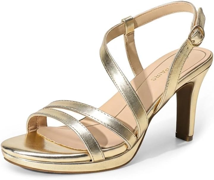 DREAM PAIRS Strappy Heeled Sandals — Comfortable enough to wear all night, pretty enough to justify wearing them.