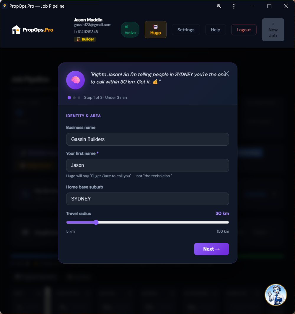 Train Your Hugo — dashboard screenshot