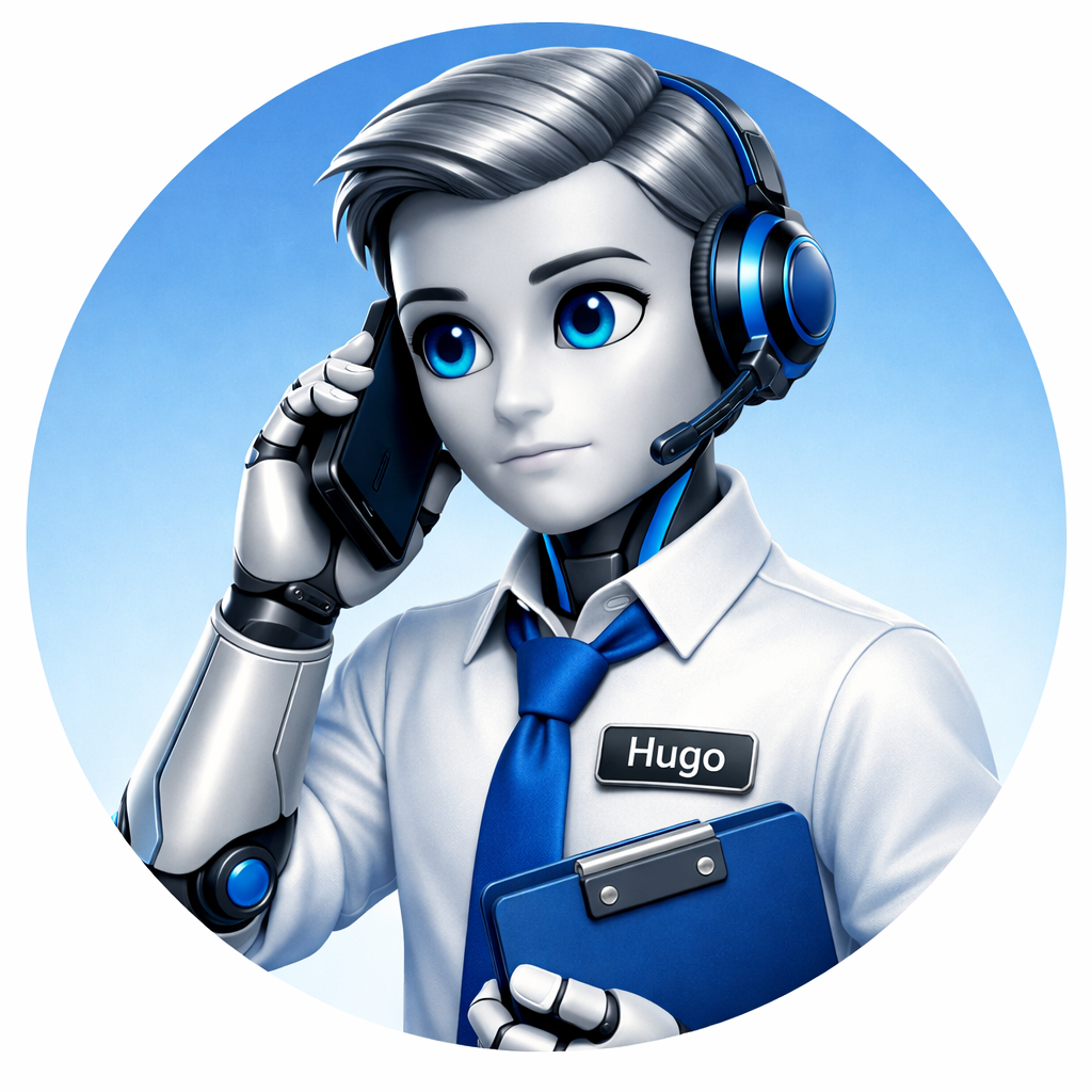 Hugo on phone call — phone intake and call handling
