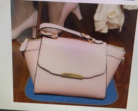 BagShield pad protecting a pink handbag