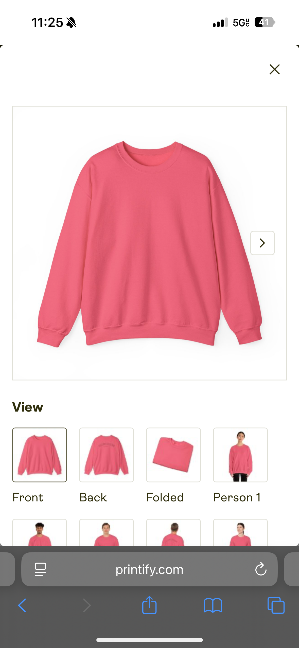 Coral Blaze sweatshirt
