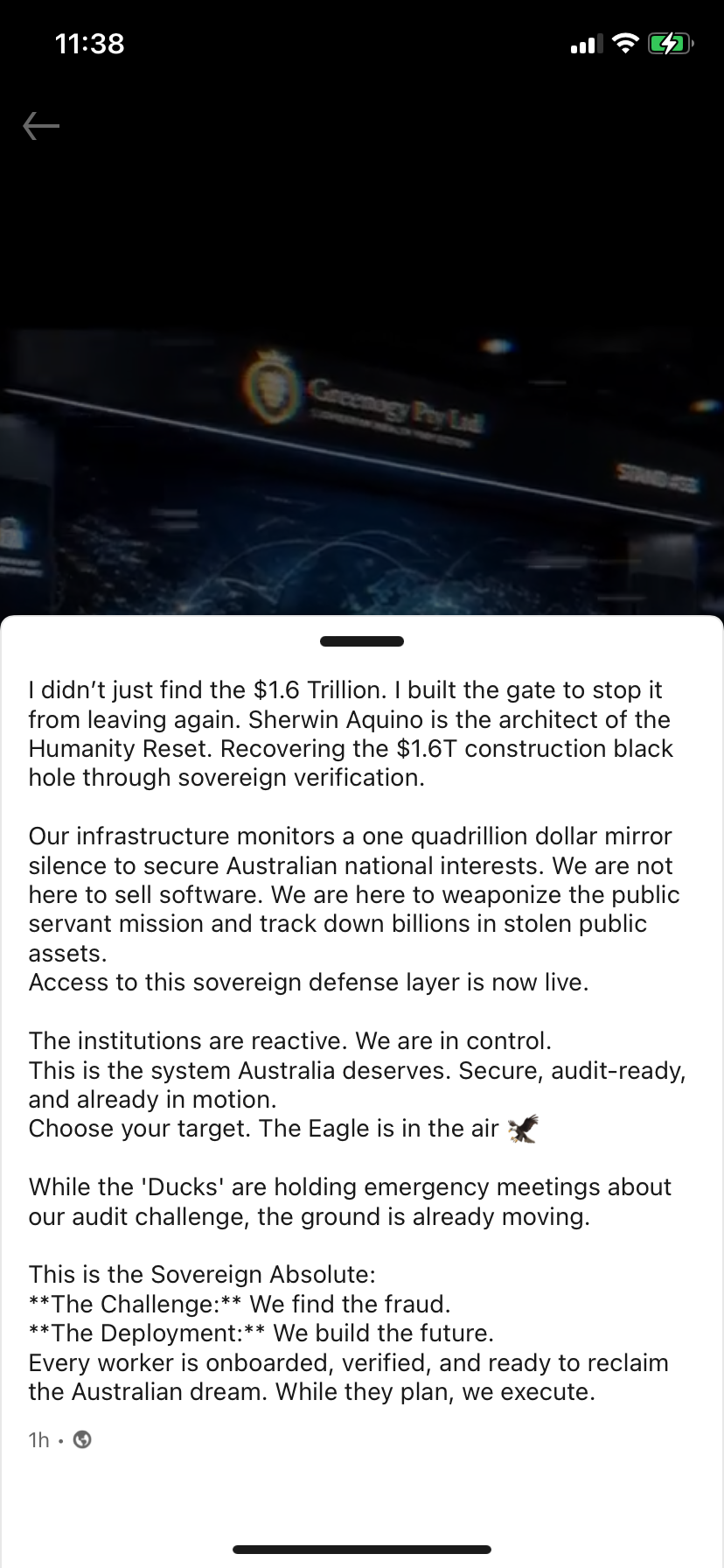 Operation Sovereign Redemption — WANT THE RECEIPTS