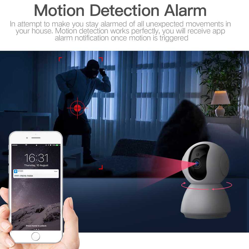 SUP Desk WiFi CCTV night vision camera
