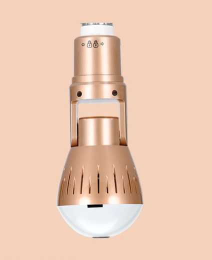 Bulb lamp WiFi security camera for renters apartment