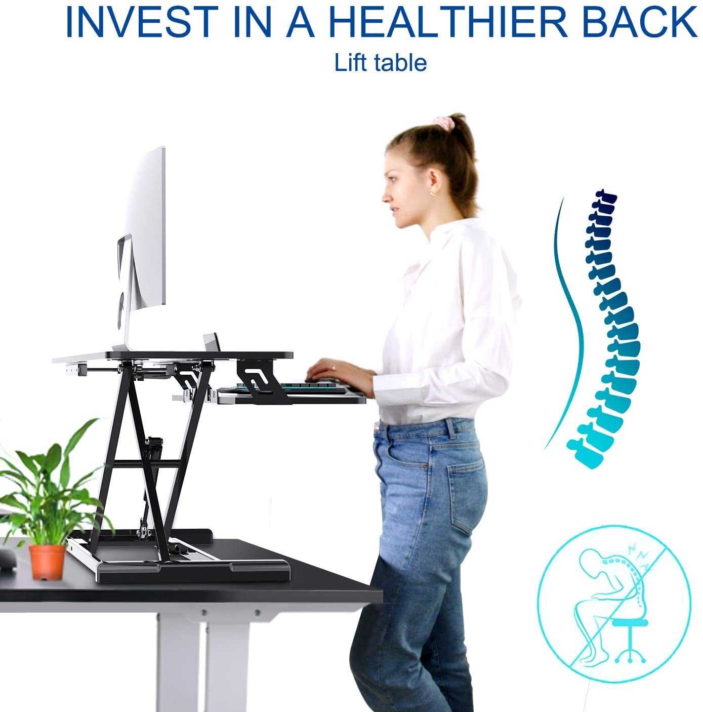 compact electric standing desk under 200 for small apartments with height adjustment product view 9