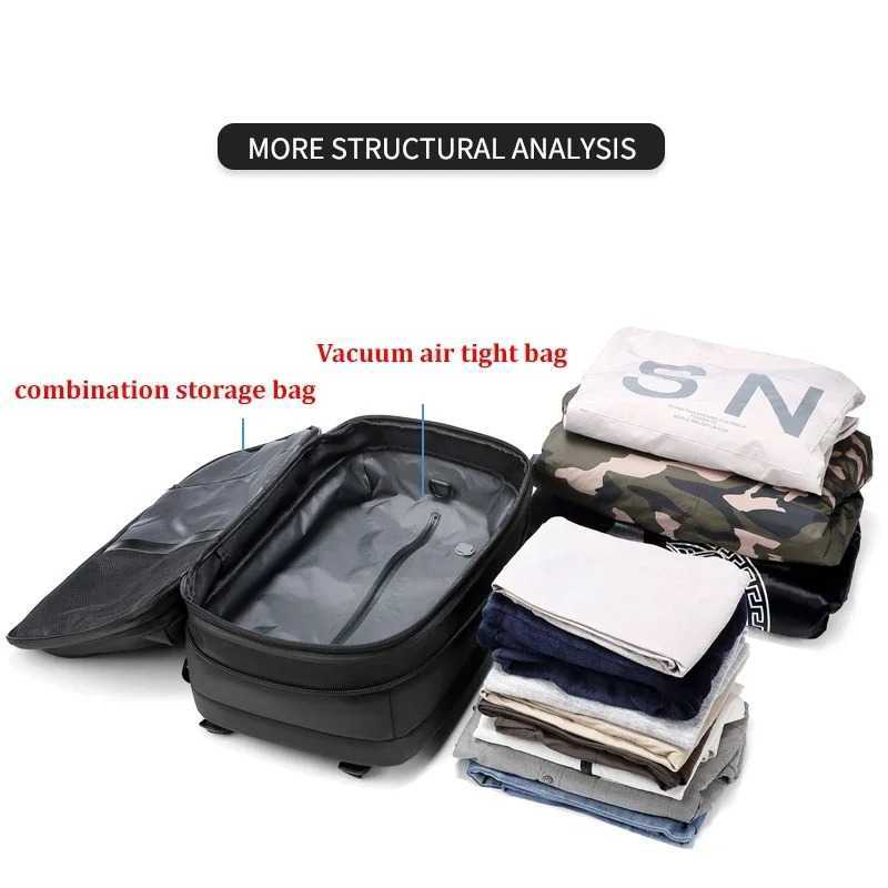 vacuum compression travel backpack under 100 for efficient packing hiking and carry-on luggage product view 2