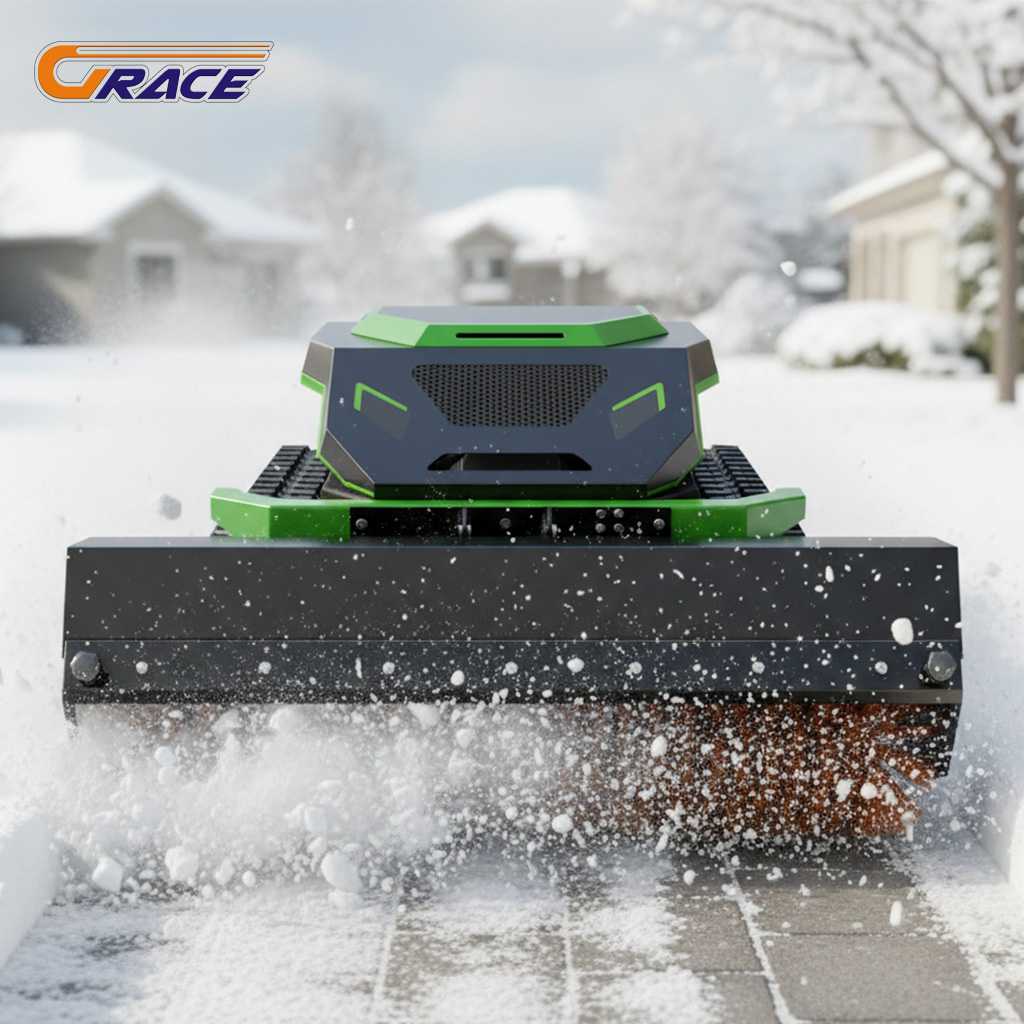 cortacésped a control remoto MMS MS550J Tracked Mower para terrenos difíciles y pendientes