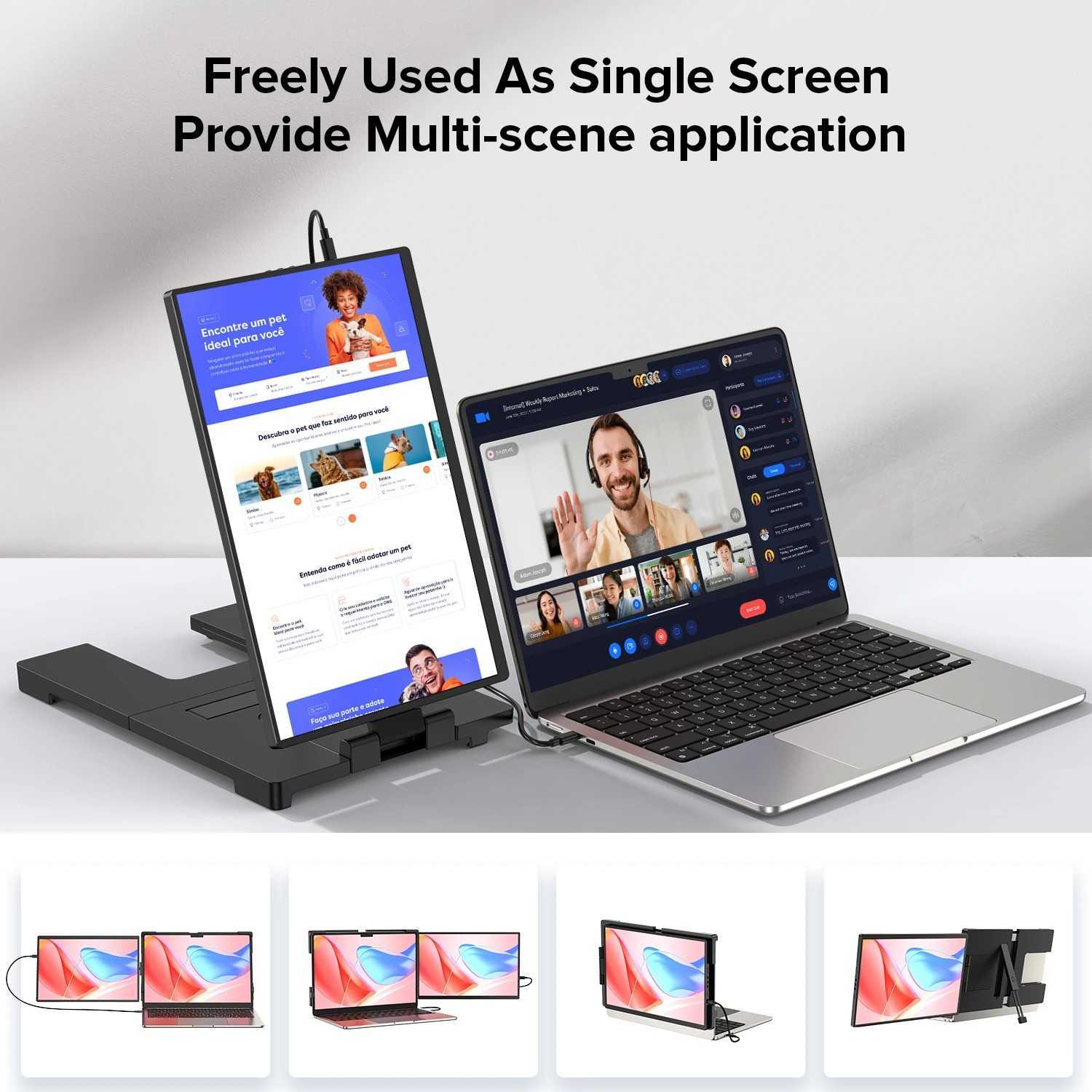 portable USB-C 14-inch laptop monitor extender for remote work travel and digital nomads product view 6