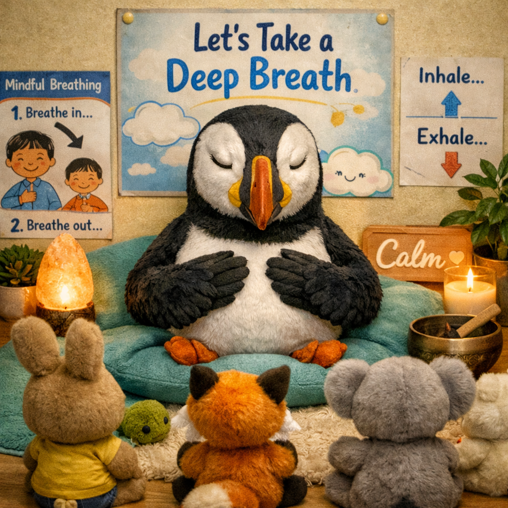 Puffin belly breathing