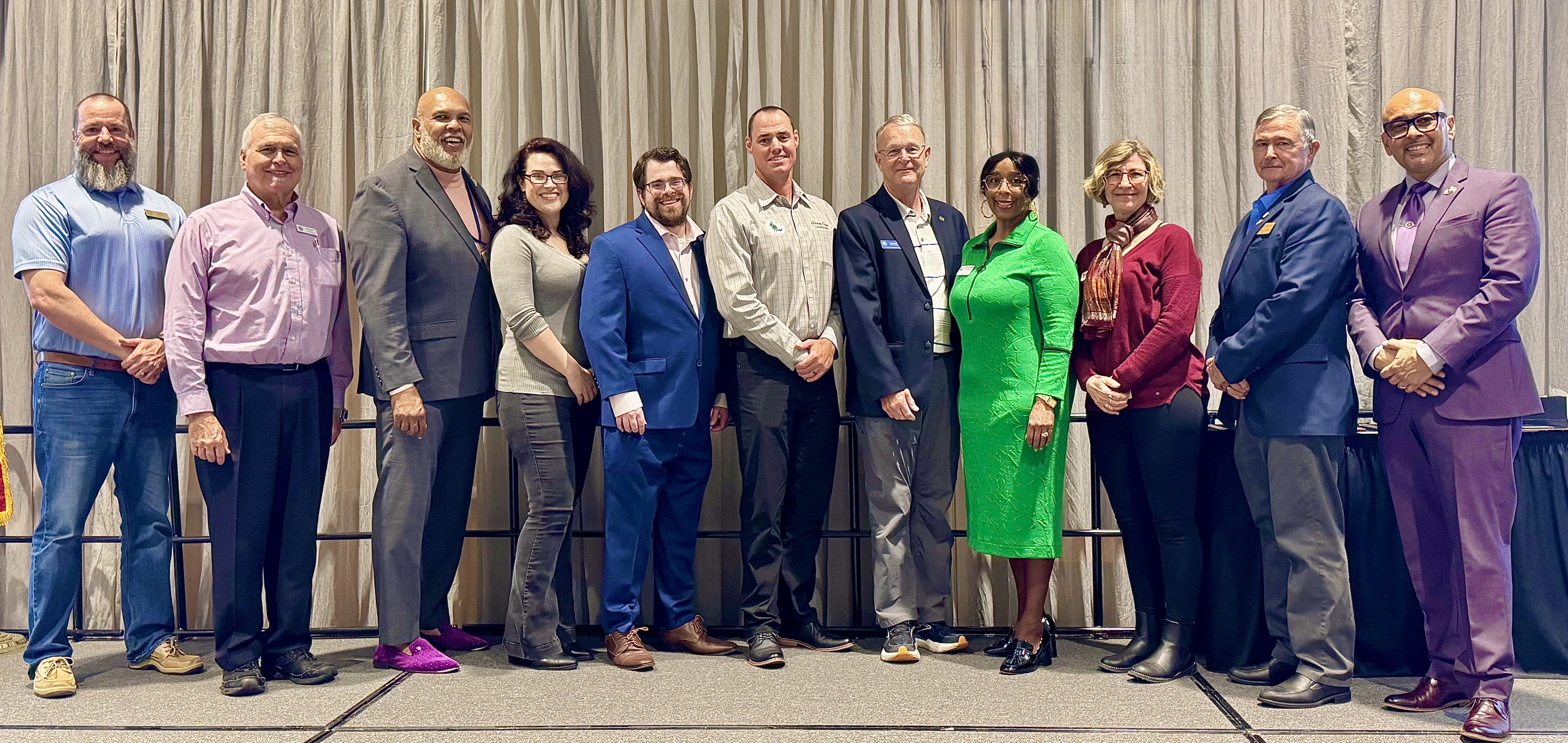Space Coast League of Cities — diverse group of civic leaders on stage