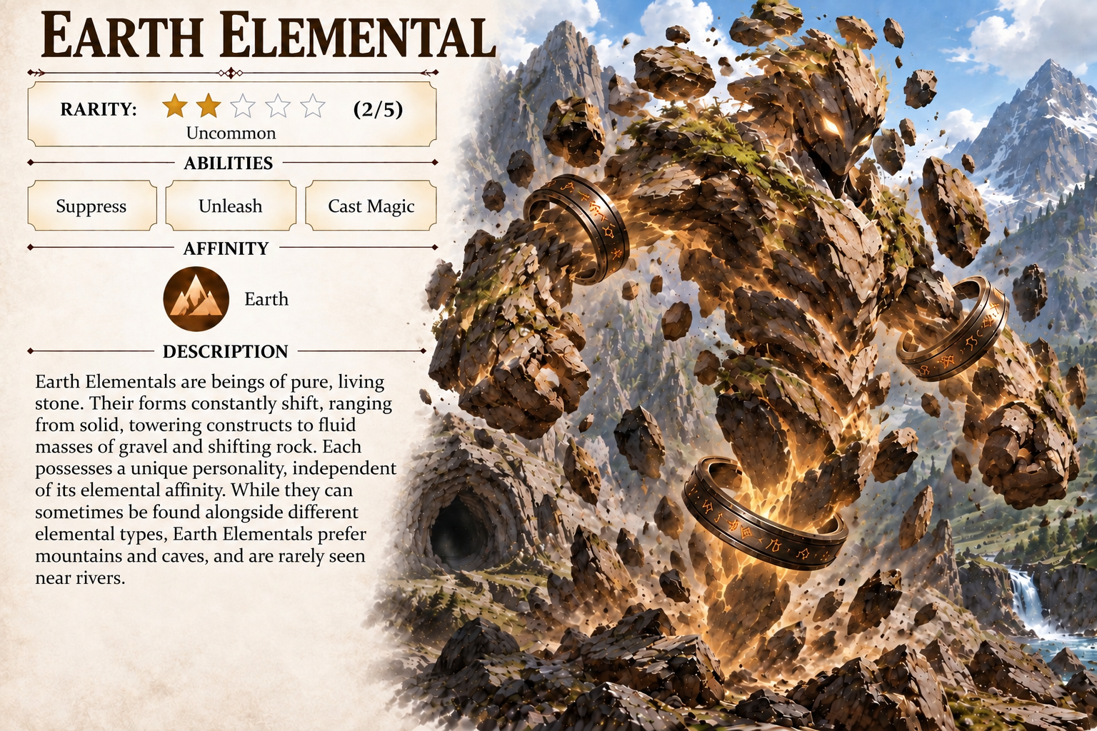 Earth Elemental creature card
