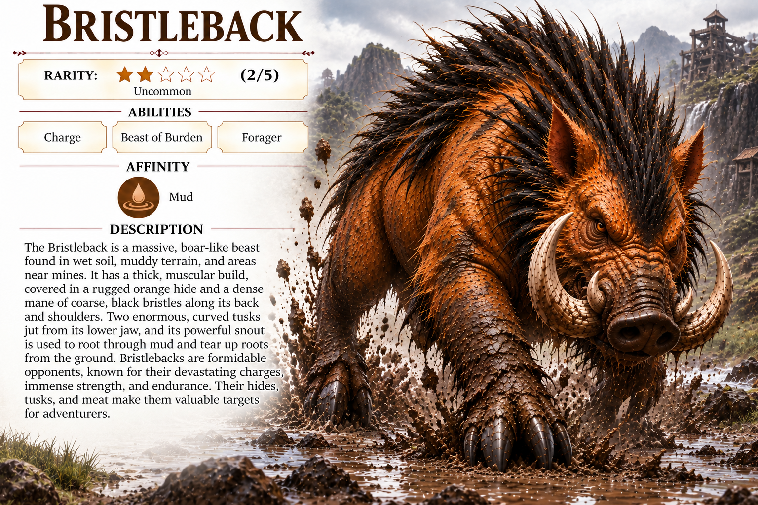Bristleback creature card