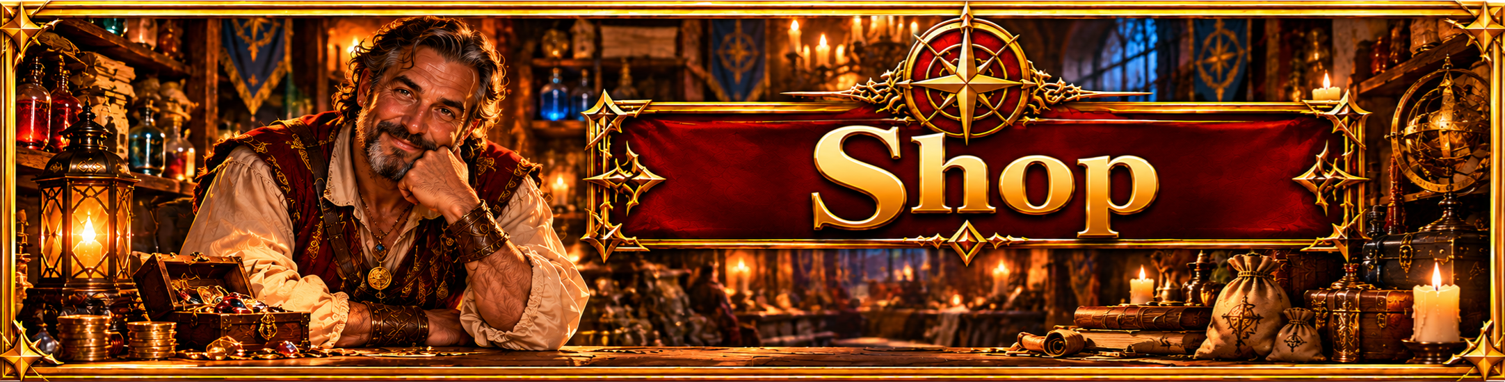 Adventurers’ Guild shop banner
