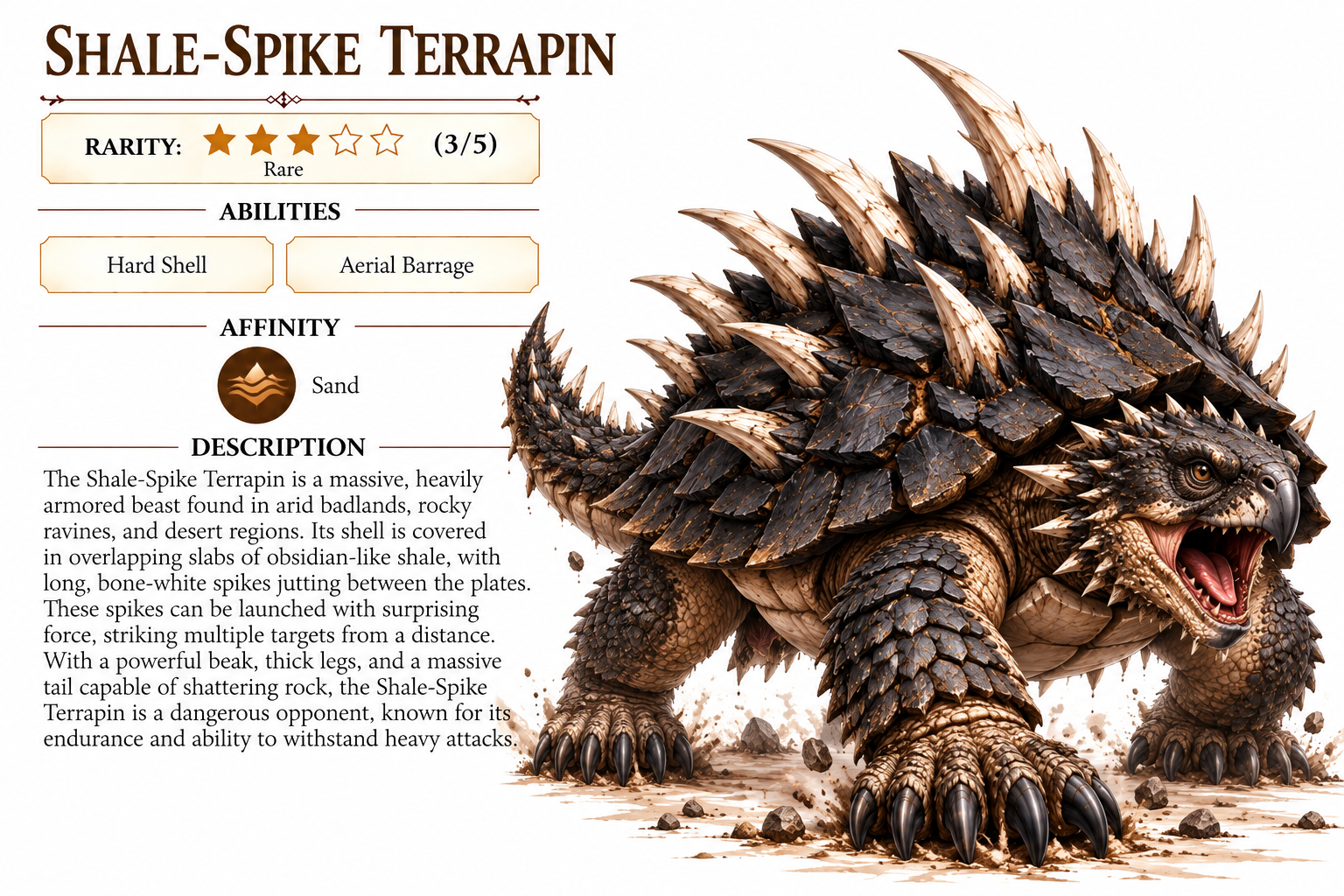Shale-Spike Terrapin creature card