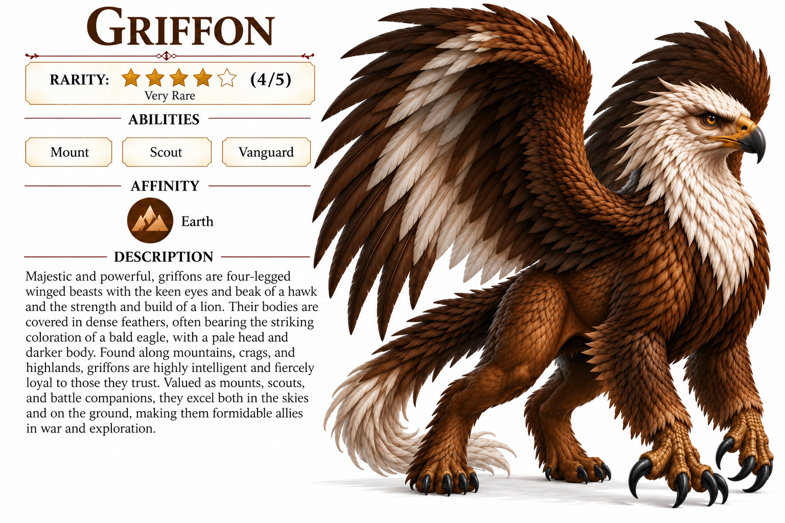 Griffon creature card