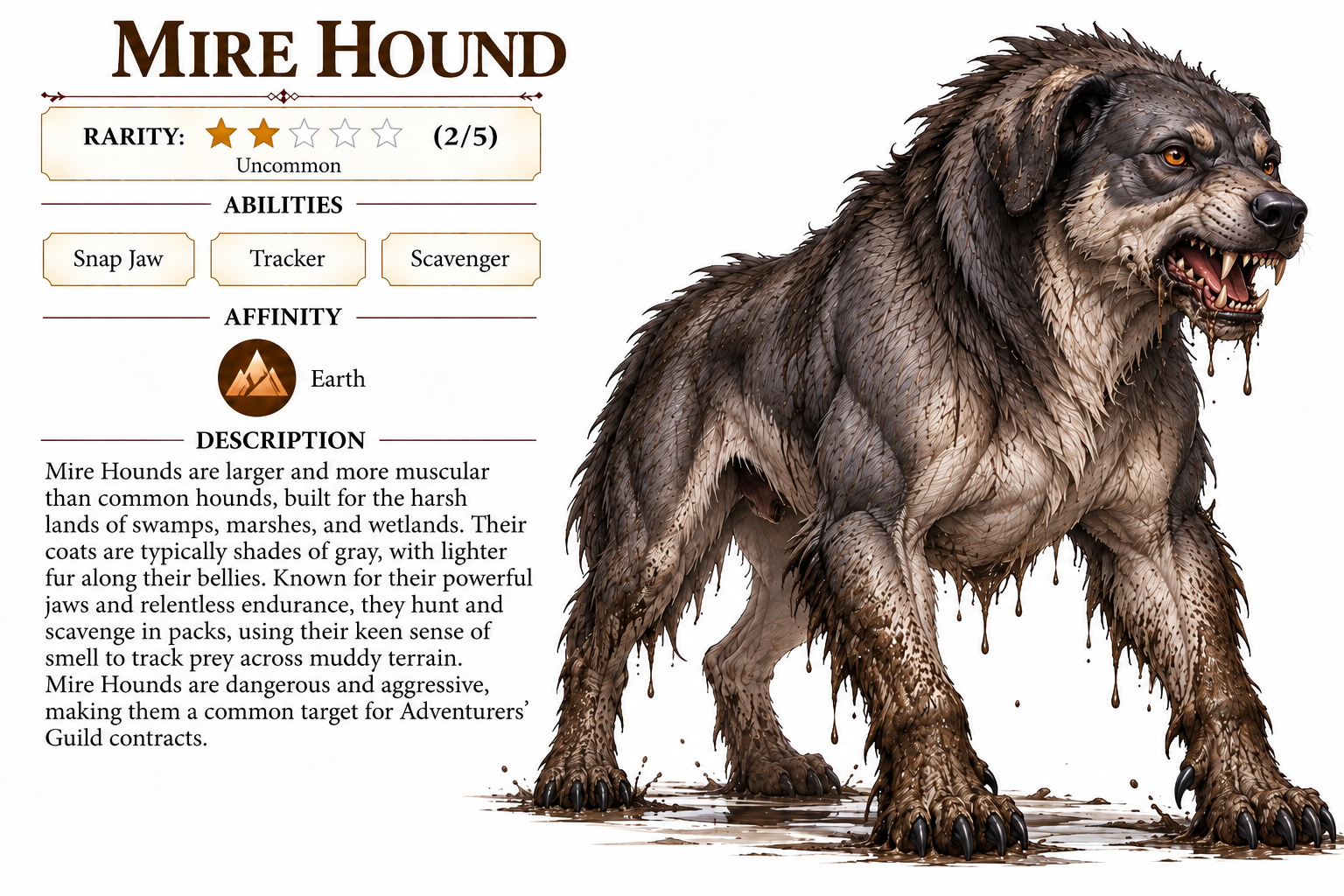 Mire Hound creature card