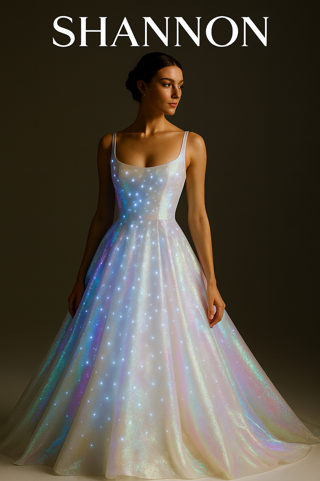 Silk Organza LED Gown — Rendered Concept