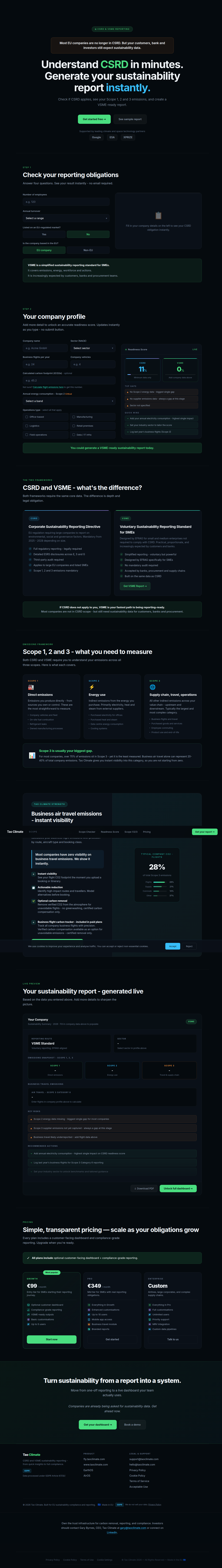 ScopeOS corporate emissions tracking and CSRD reporting dashboard