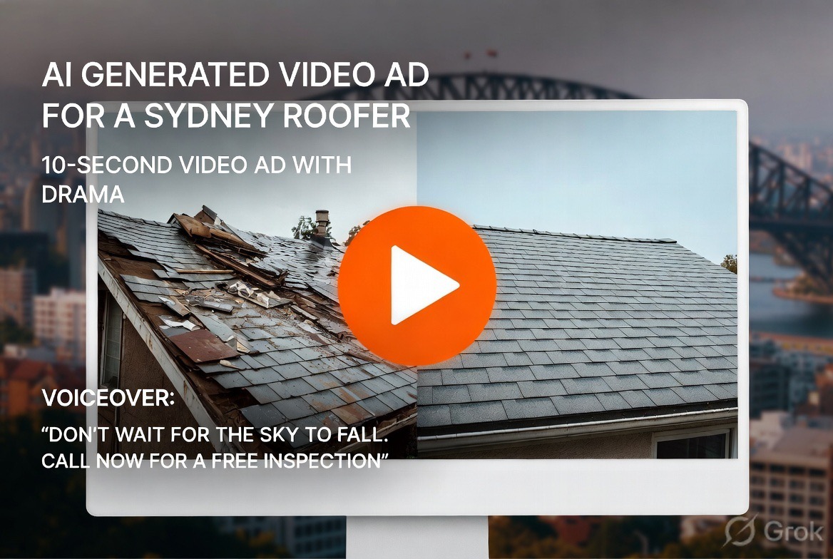 Damaged roof before repair — Kling 3.0 AI video demo