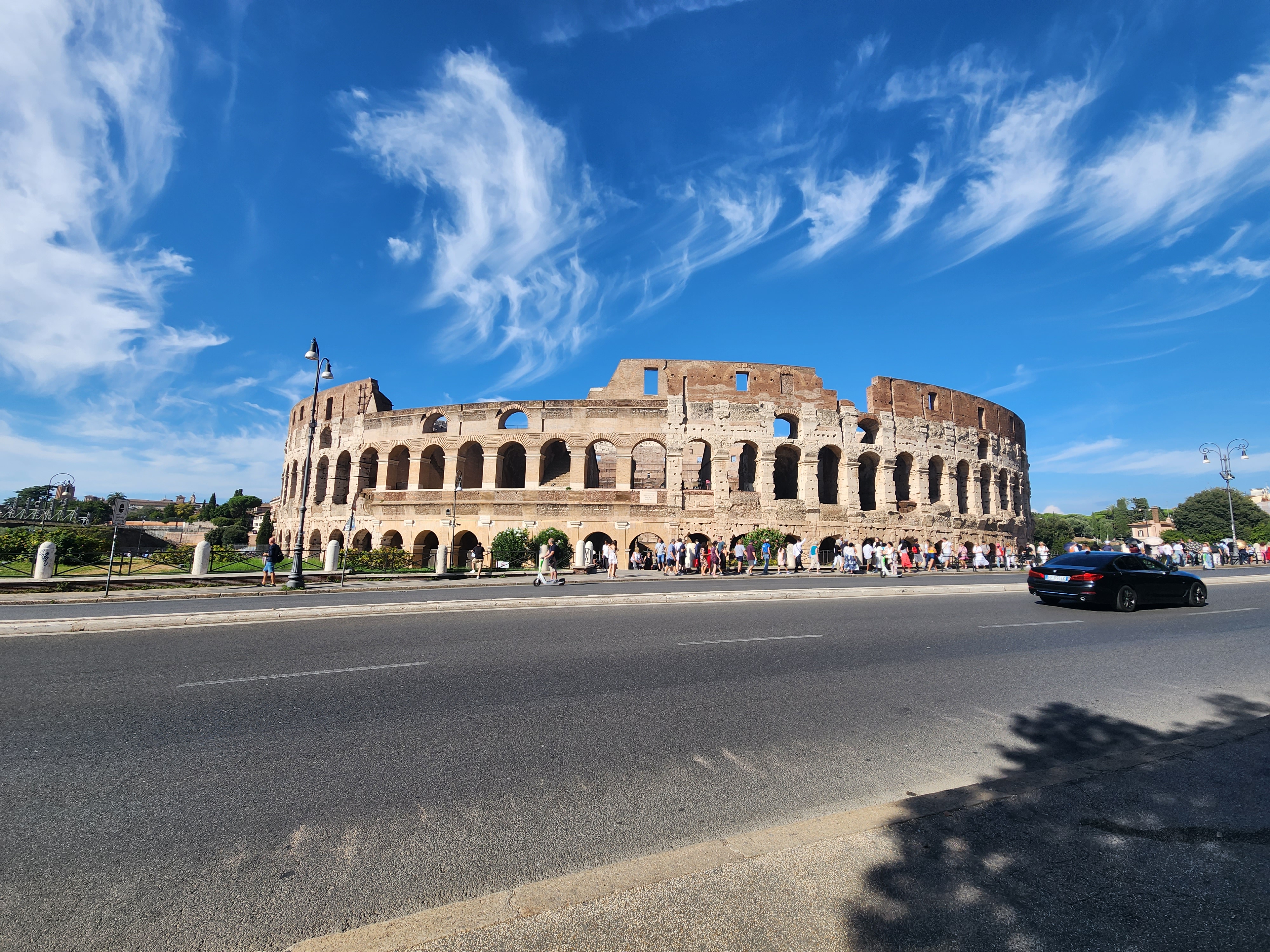 The Colosseum anchoring Rome’s historic opening chapter.
