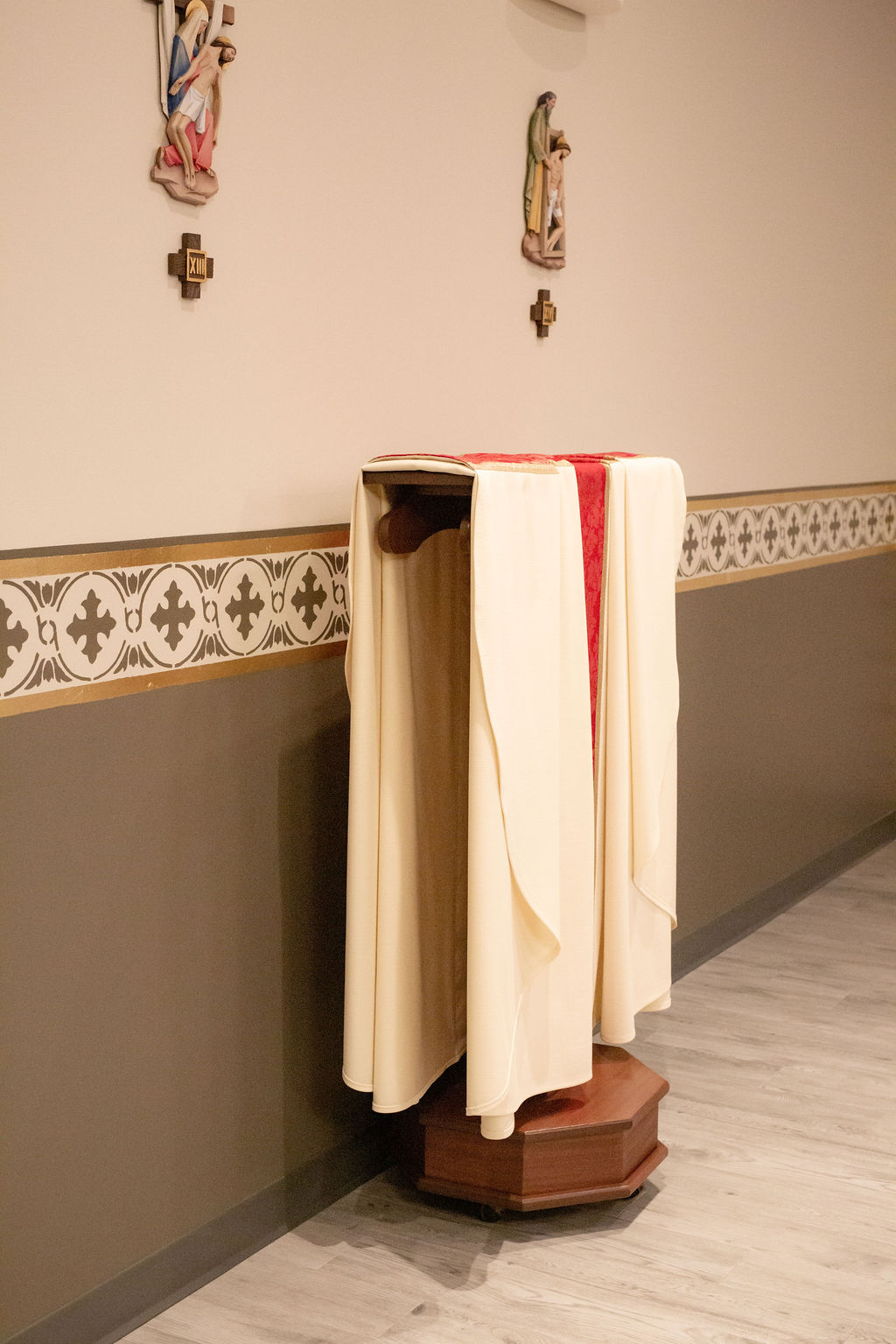 Side angle in church