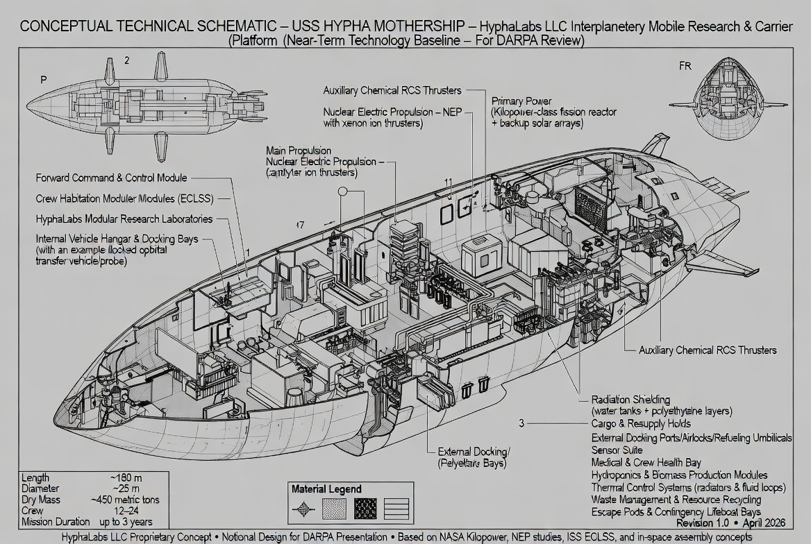 USS Olympias — Interplanetary Mobile Research & Carrier Platform conceptual design