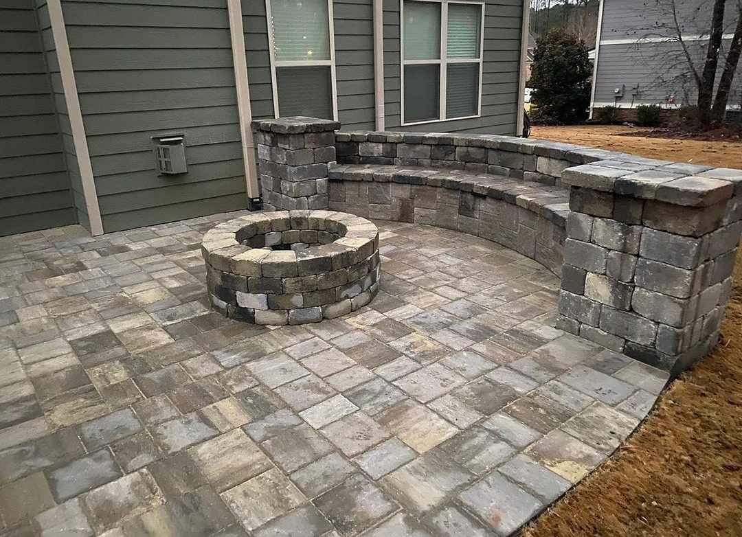 Paver Patio & Fire Pit — Dawsonville, GA