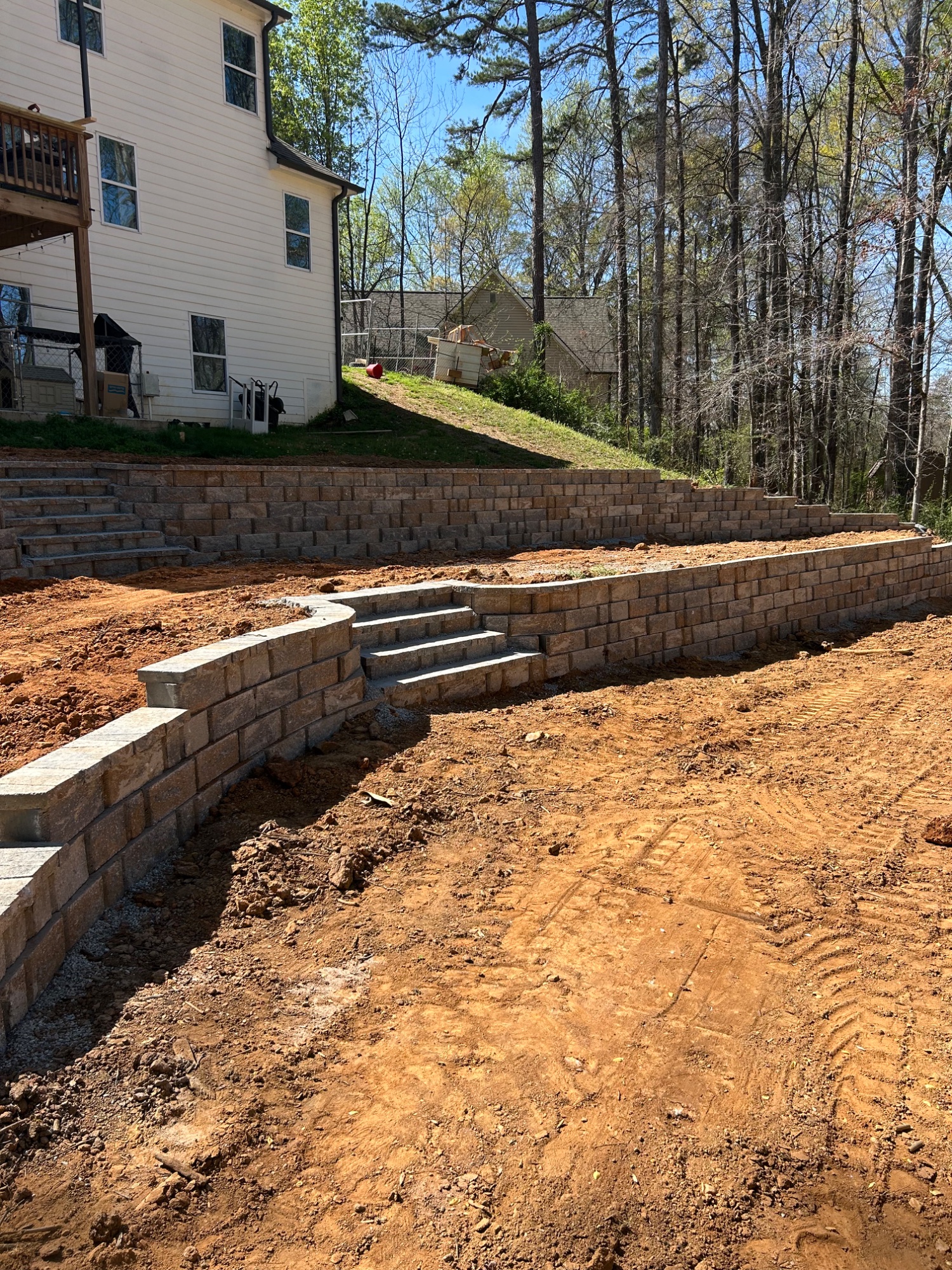 Retaining Wall & Steps — Lawrenceville, GA