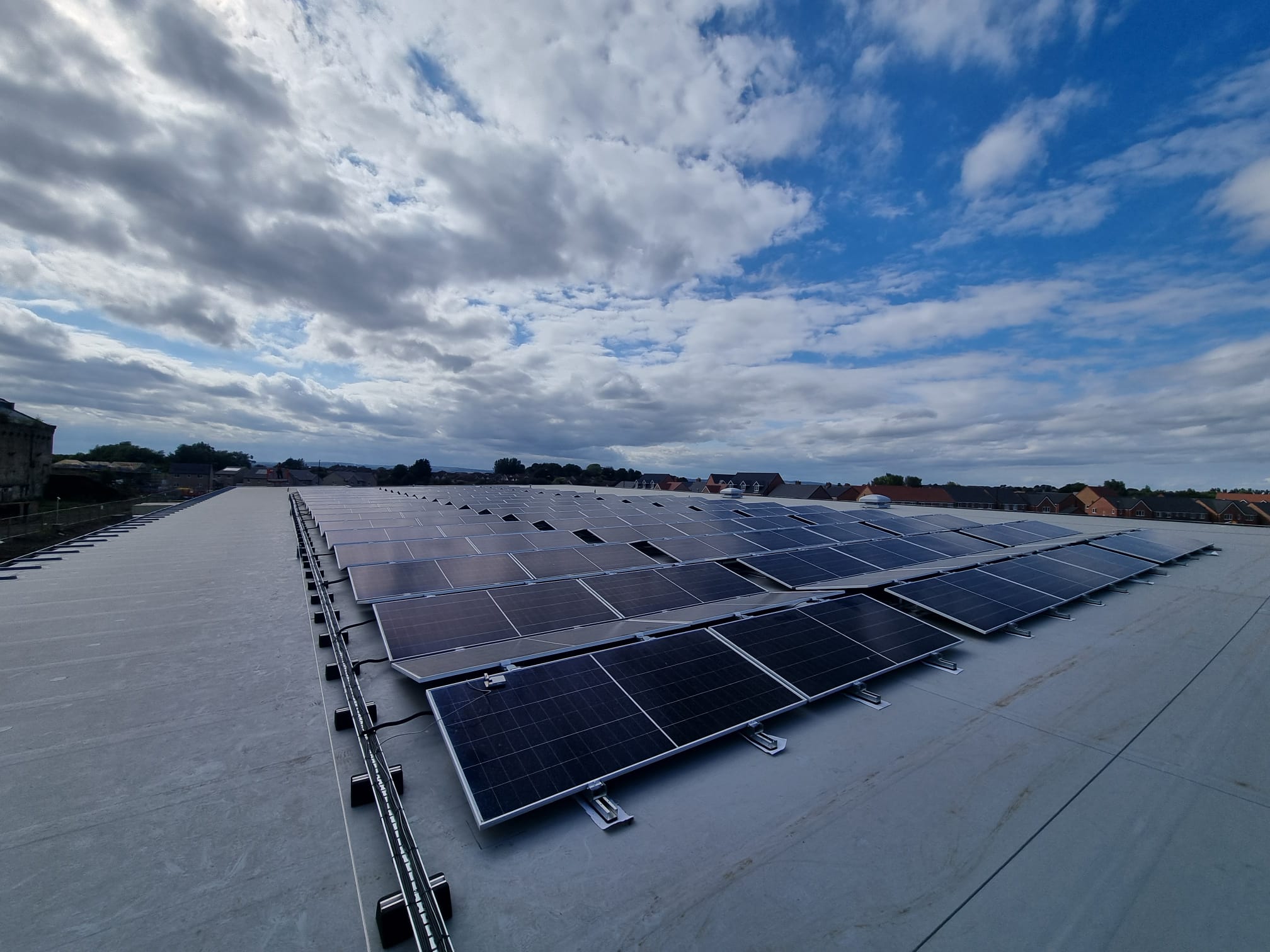 Commercial rooftop solar installation by RJ Solar Consultancy Group