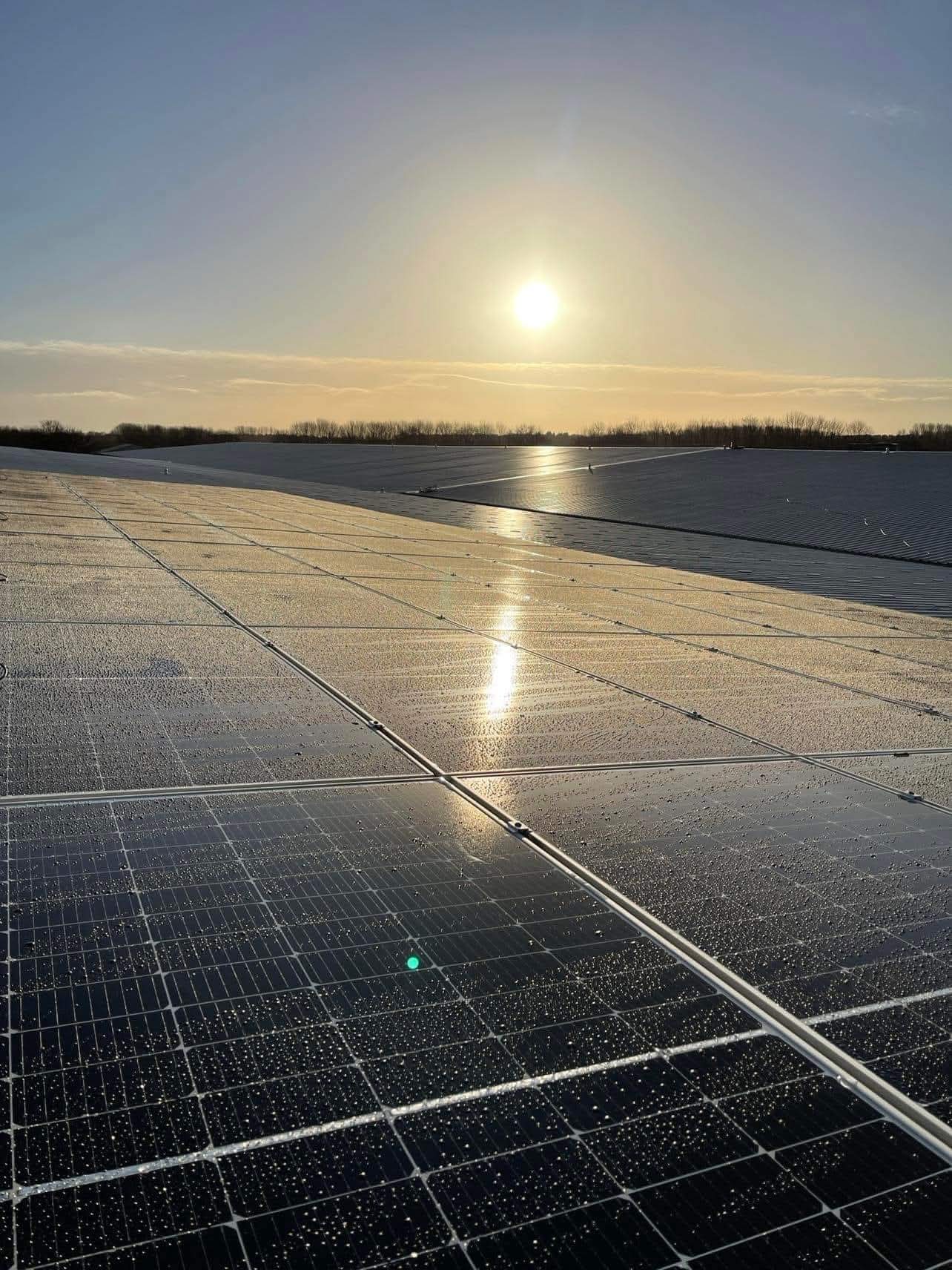 Large-scale commercial solar installation — 2MW